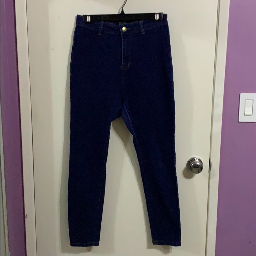 Dark Denim High Waisted Jeggings
